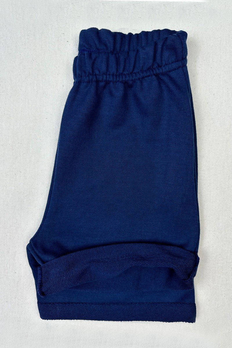 shorts azul marinho infantil unissex 2