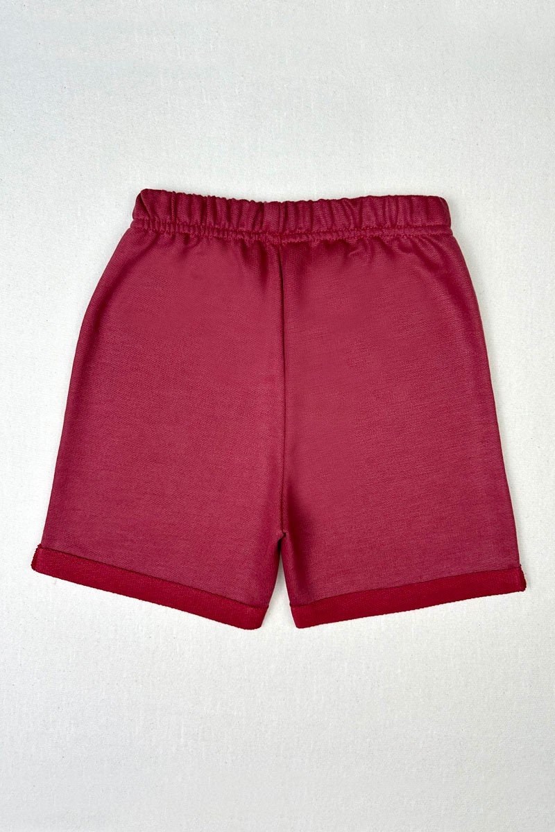 shorts bordo infantil unissex-3