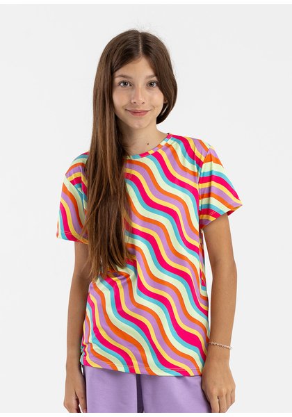 camiseta infantil preco qualidade flex listrado colorido 2