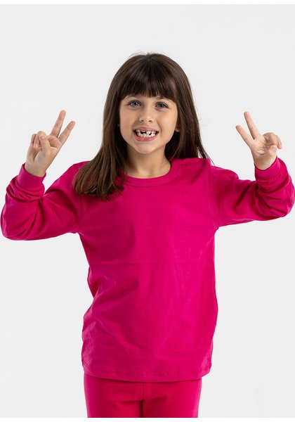 camiseta infantil preco qualidade manga longa malha pink
