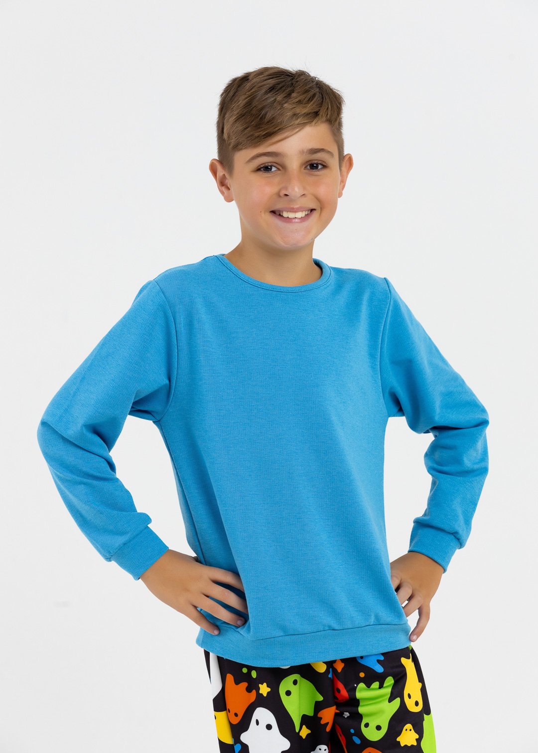 comprar moda infantil direto de fabrica online brilha kids casaco azul