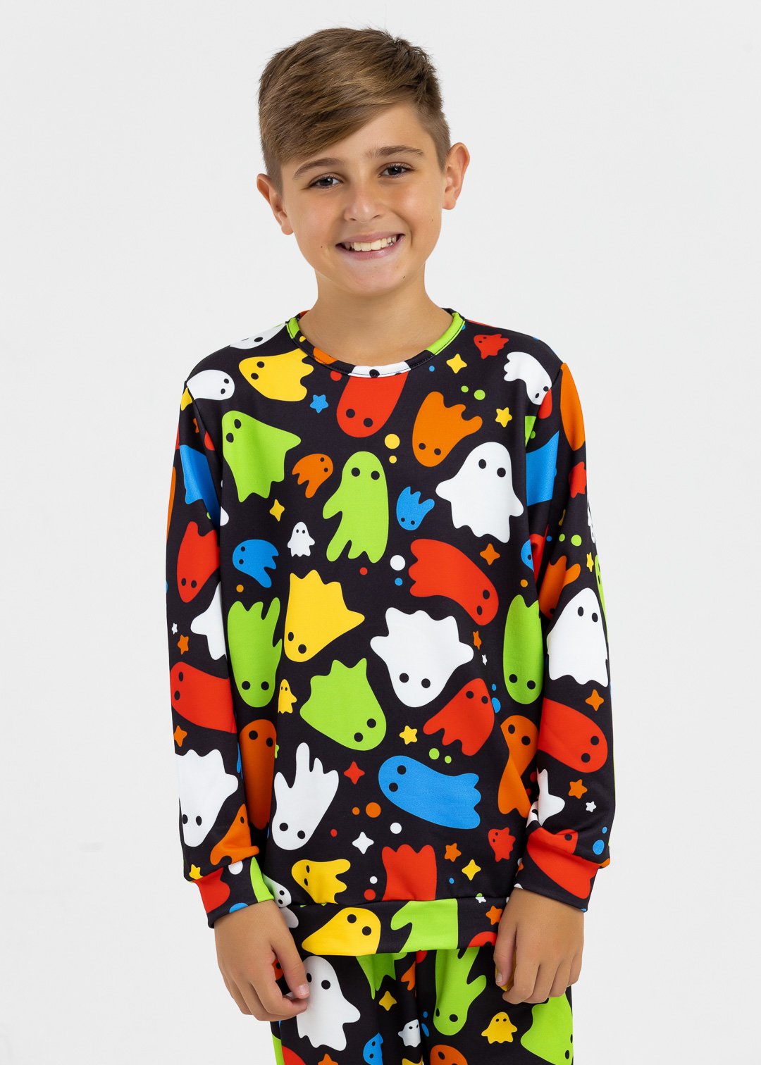 comprar moda infantil direto de fabrica online brilha kids casaco fantasmas