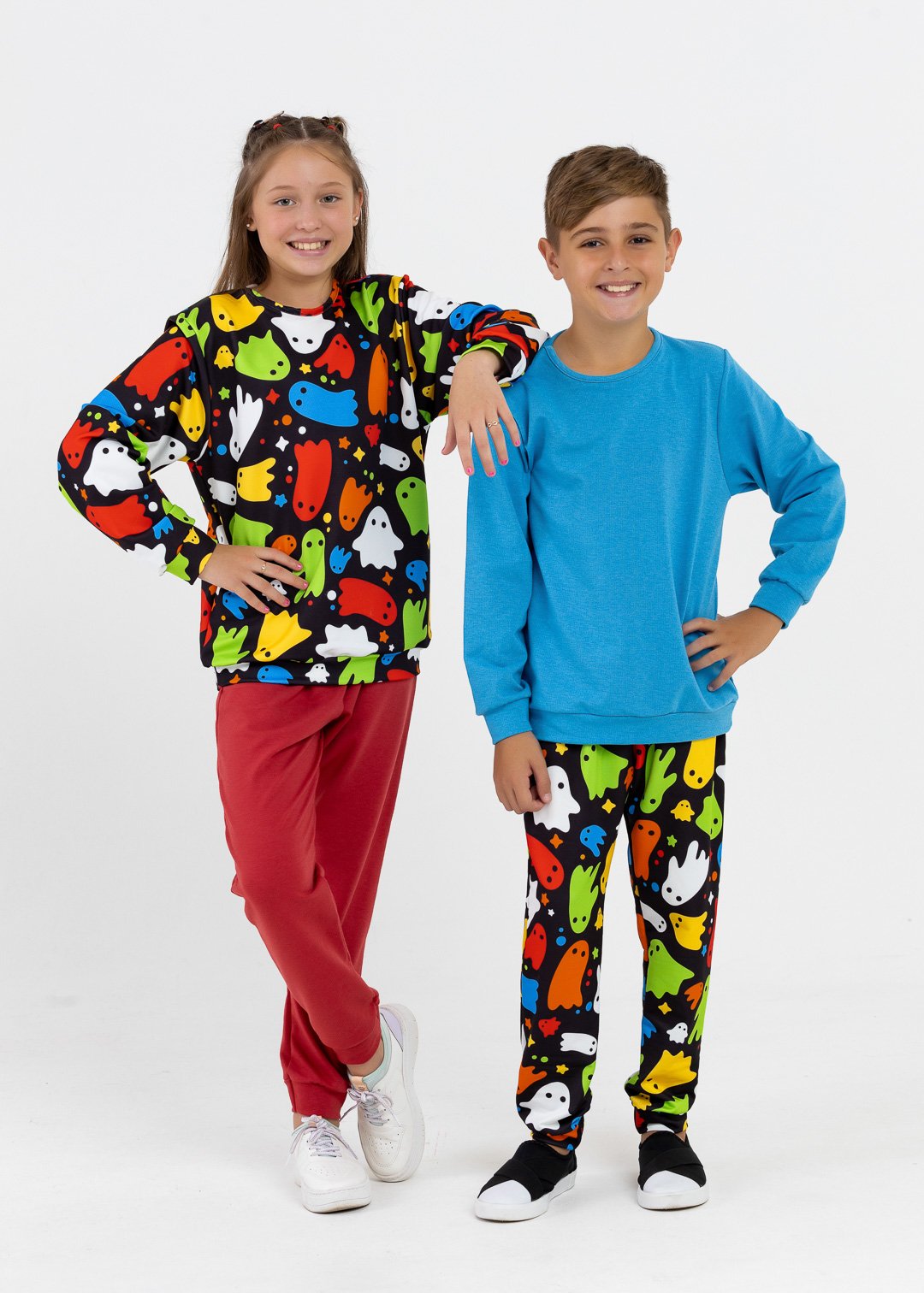 comprar moda infantil direto de fabrica online brilha kids conjunto fantasmas 6