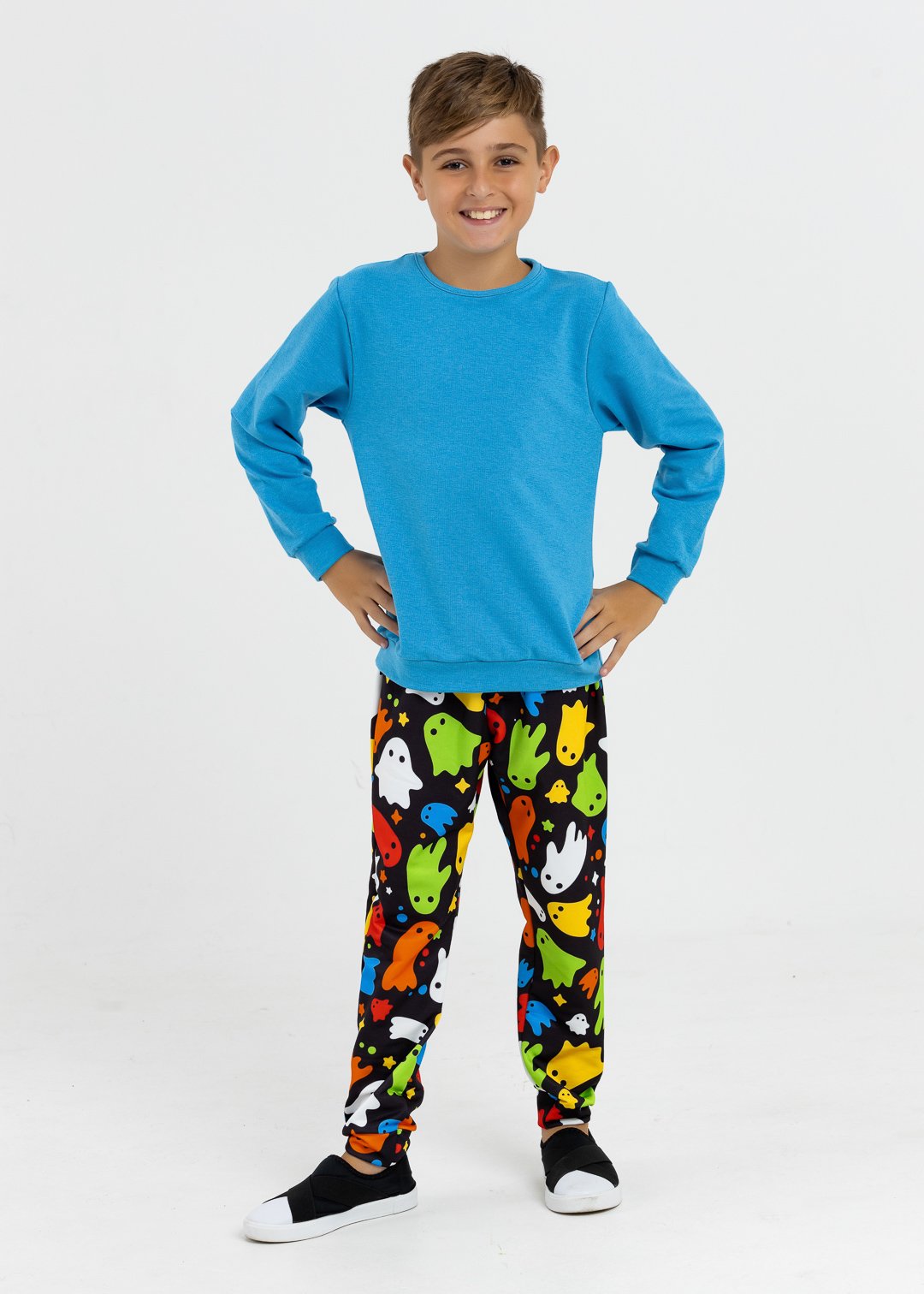 comprar moda infantil direto de fabrica online brilha kids conjunto fantasmas 10