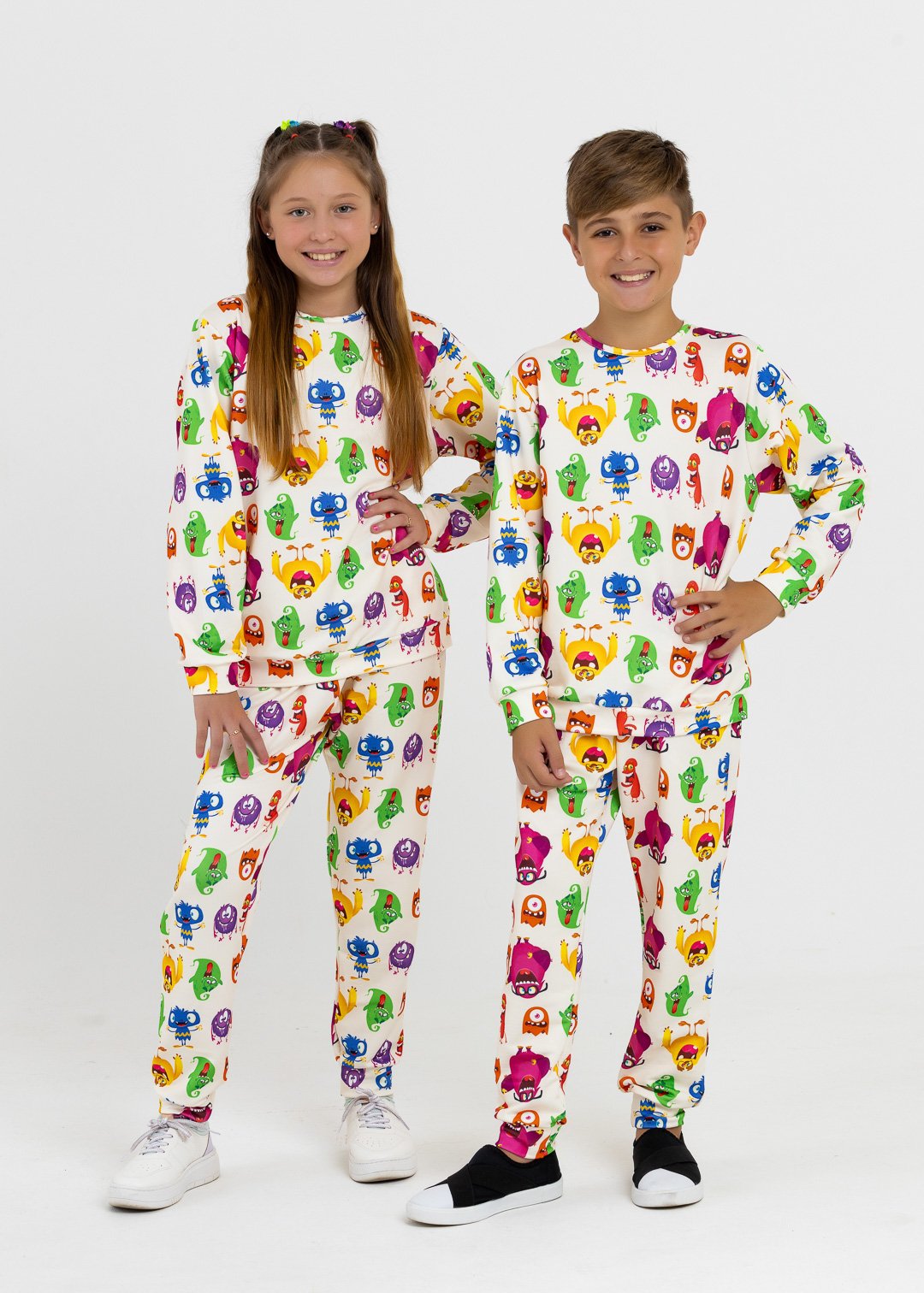 comprar moda infantil direto de fabrica online brilha kids conjunto monstros