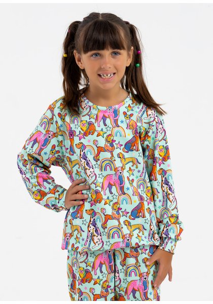 comprar moda infantil direto de fabrica online brilha kids casaco cachorros