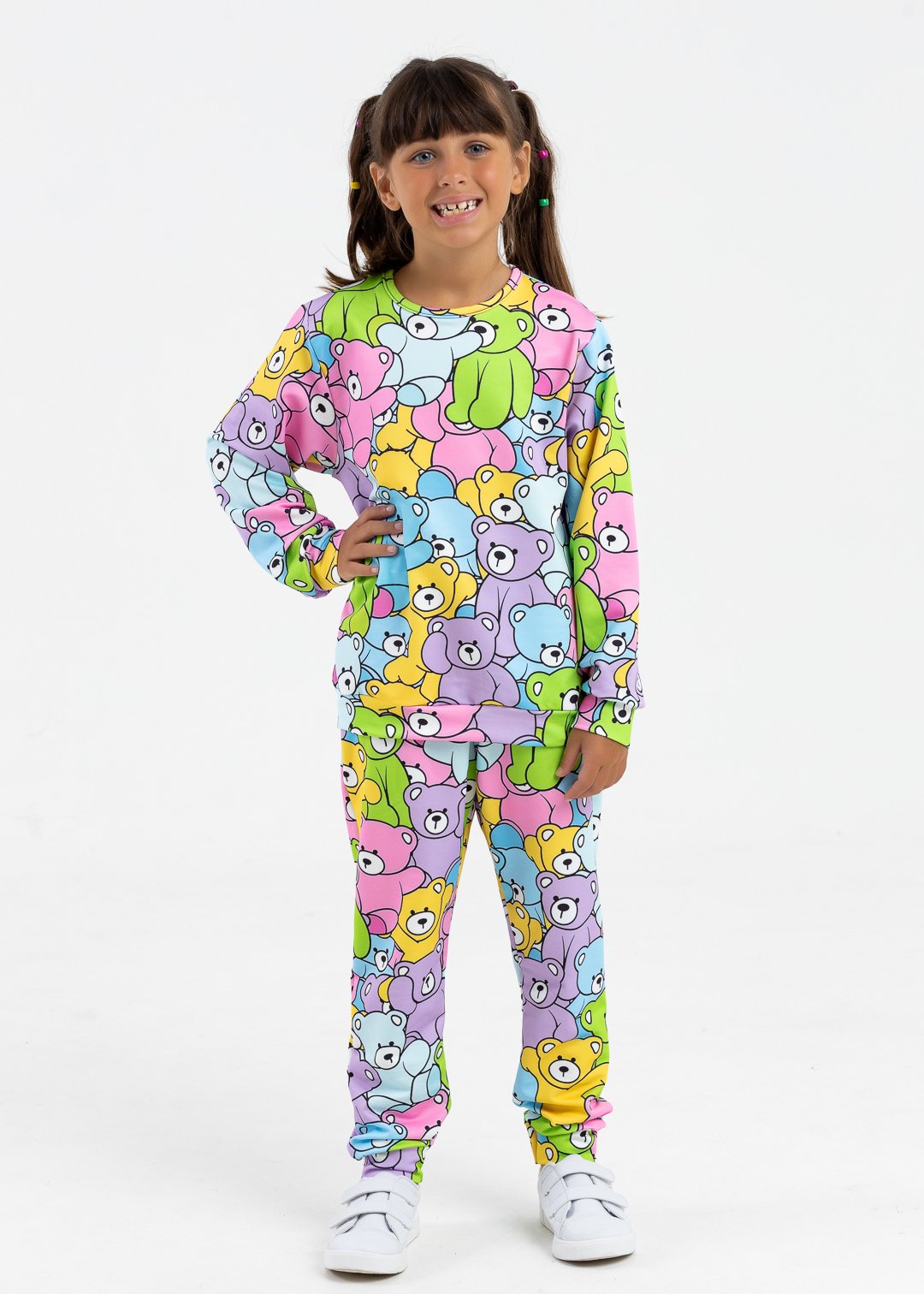 comprar moda infantil direto de fabrica online brilha kids conjunto ursinhos