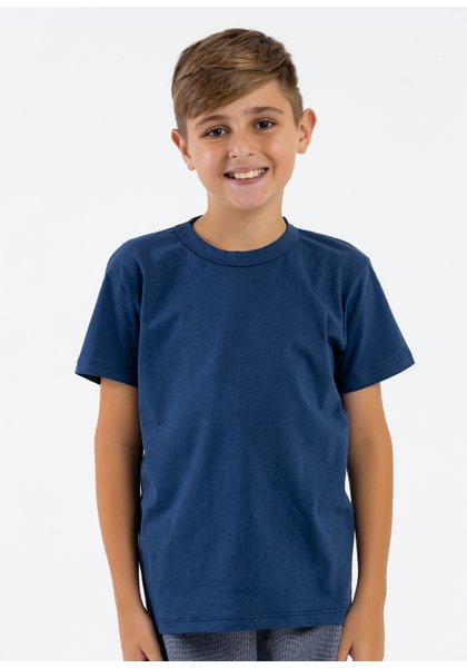 comprar moda infantil direto de fabrica online brilha kids camiseta manga curta marinho