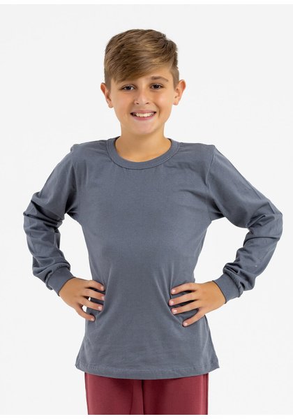comprar moda infantil direto de fabrica online brilha kids camsieta manga longa cinza 4