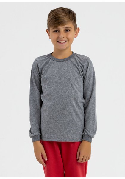comprar moda infantil direto de fabrica online brilha kids camsieta manga longa mescla escuro
