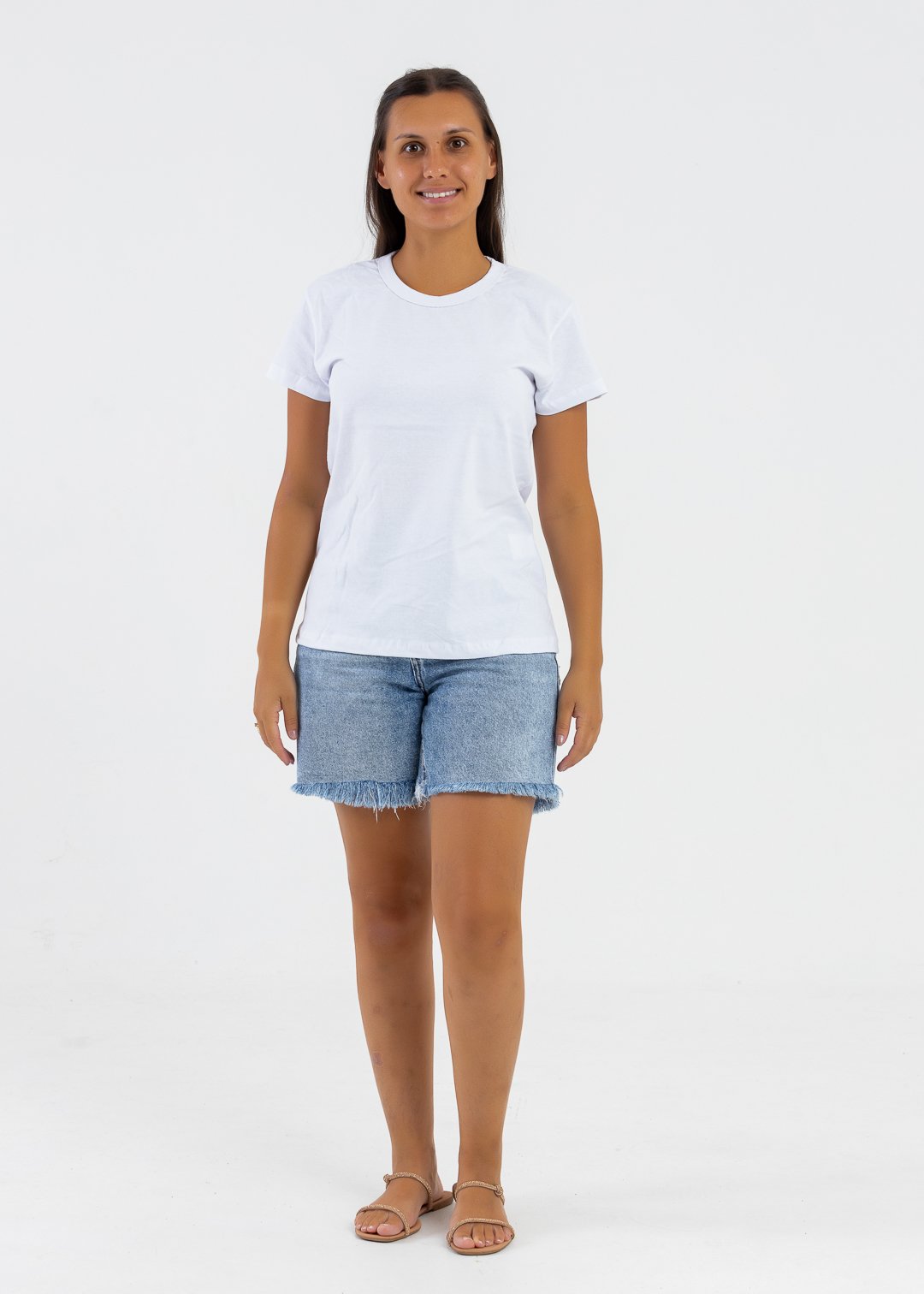 comprar moda infantil direto de fabrica online brilha kids adulto camiseta meia malha branca