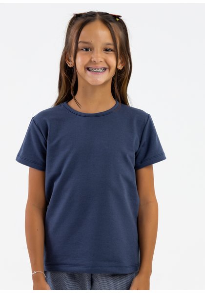 comprar moda infantil direto de fabrica online brilha kids camiseta molecotton azul marinho