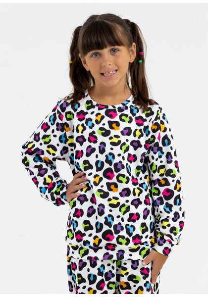 comprar moda infantil direto de fabrica online brilha kids onca colorida csaco