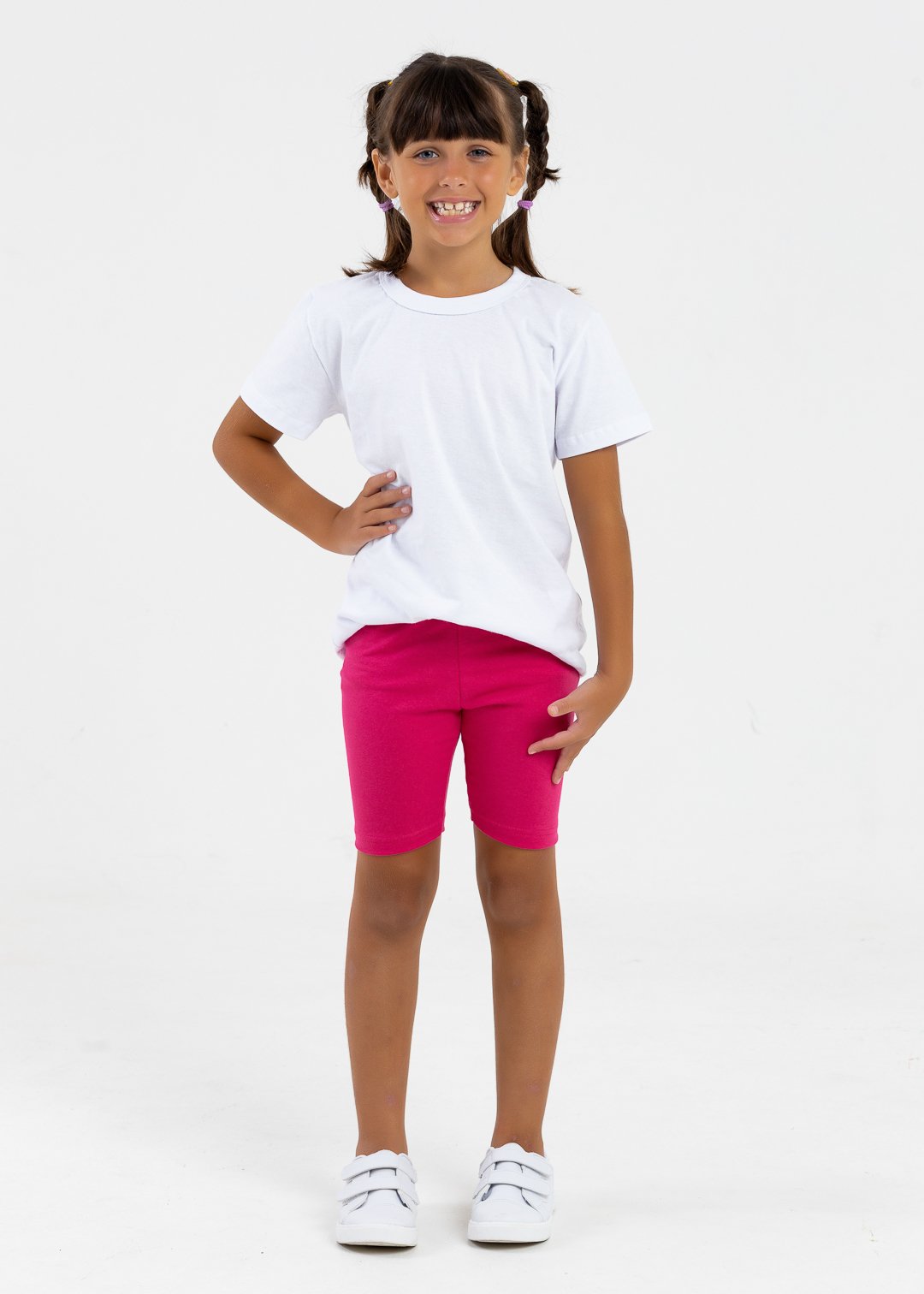 comprar moda infantil direto de fabrica online brilha kids ciclista rosa pink 2