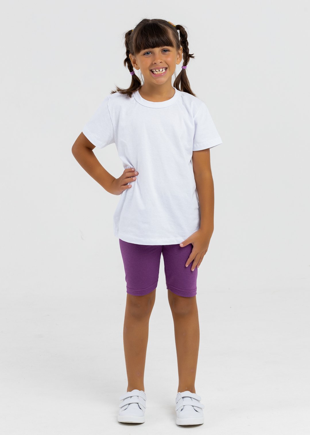 comprar moda infantil direto de fabrica online brilha kids ciclista roxo