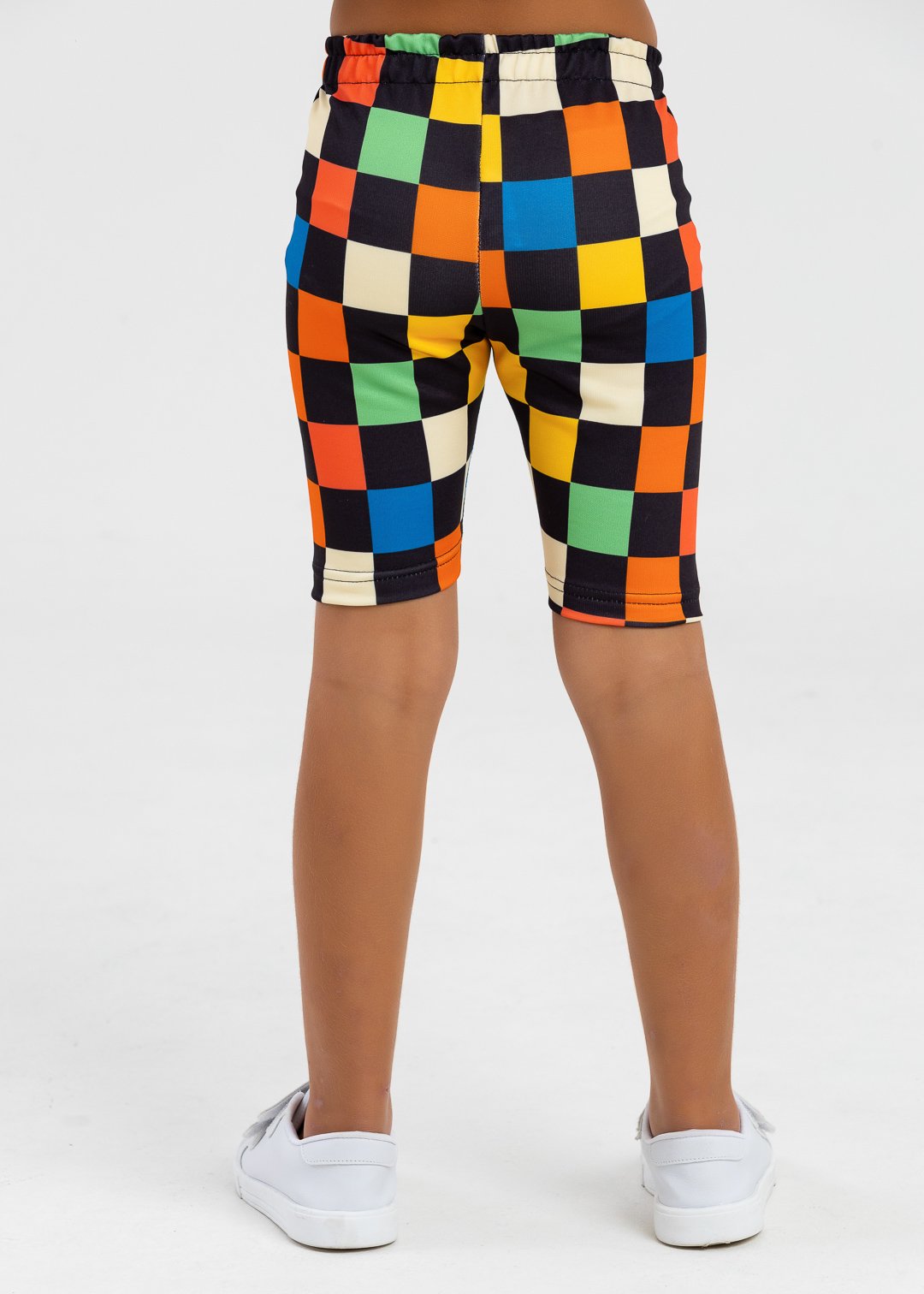 comprar moda infantil direto de fabrica online brilha kids ciclista xadrez estampada 5