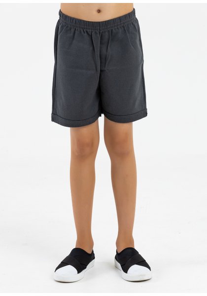 comprar moda infantil direto de fabrica online brilha kids bermuda chumbo moletinho