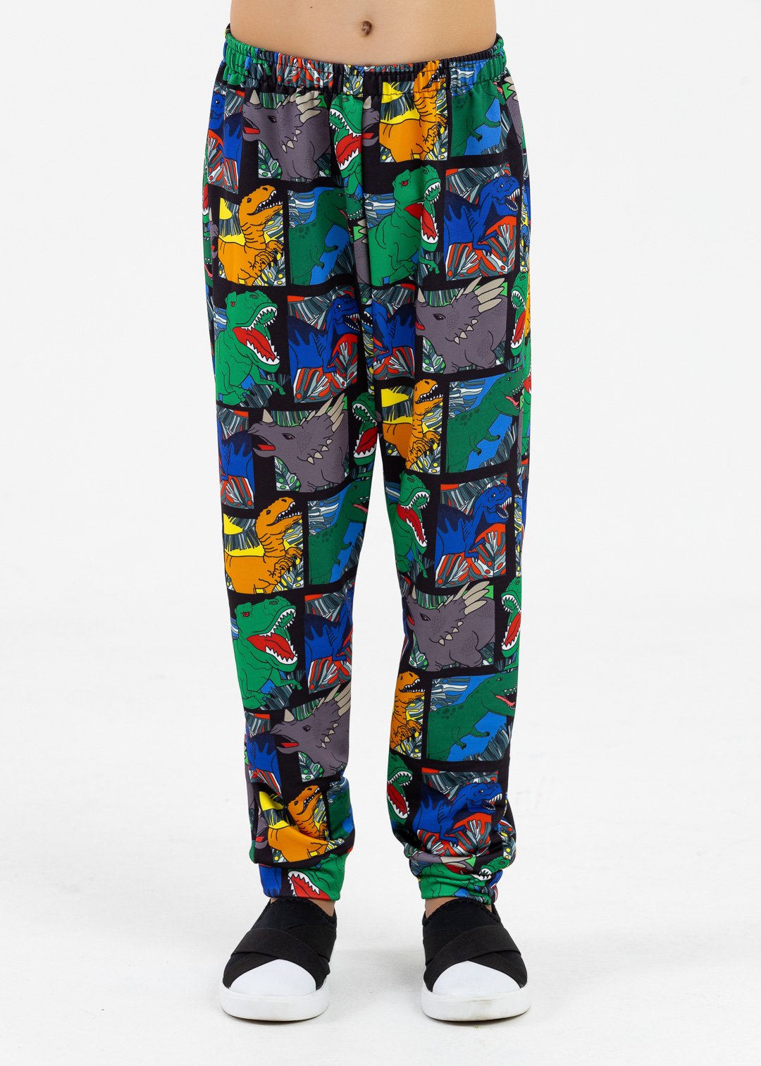 comprar moda infantil direto de fabrica online brilha kids dinossauro quadrinhos calca