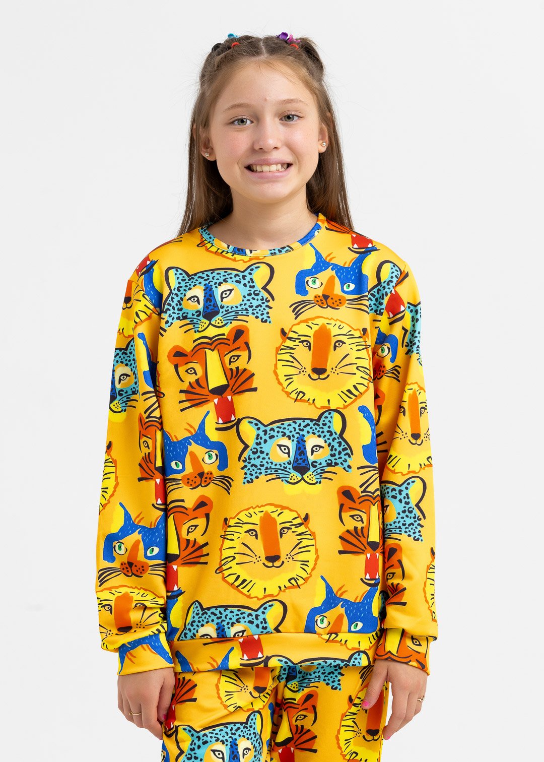 comprar moda infantil direto de fabrica online brilha kids molecotton animais tropicais tigre amarelo casaco 2