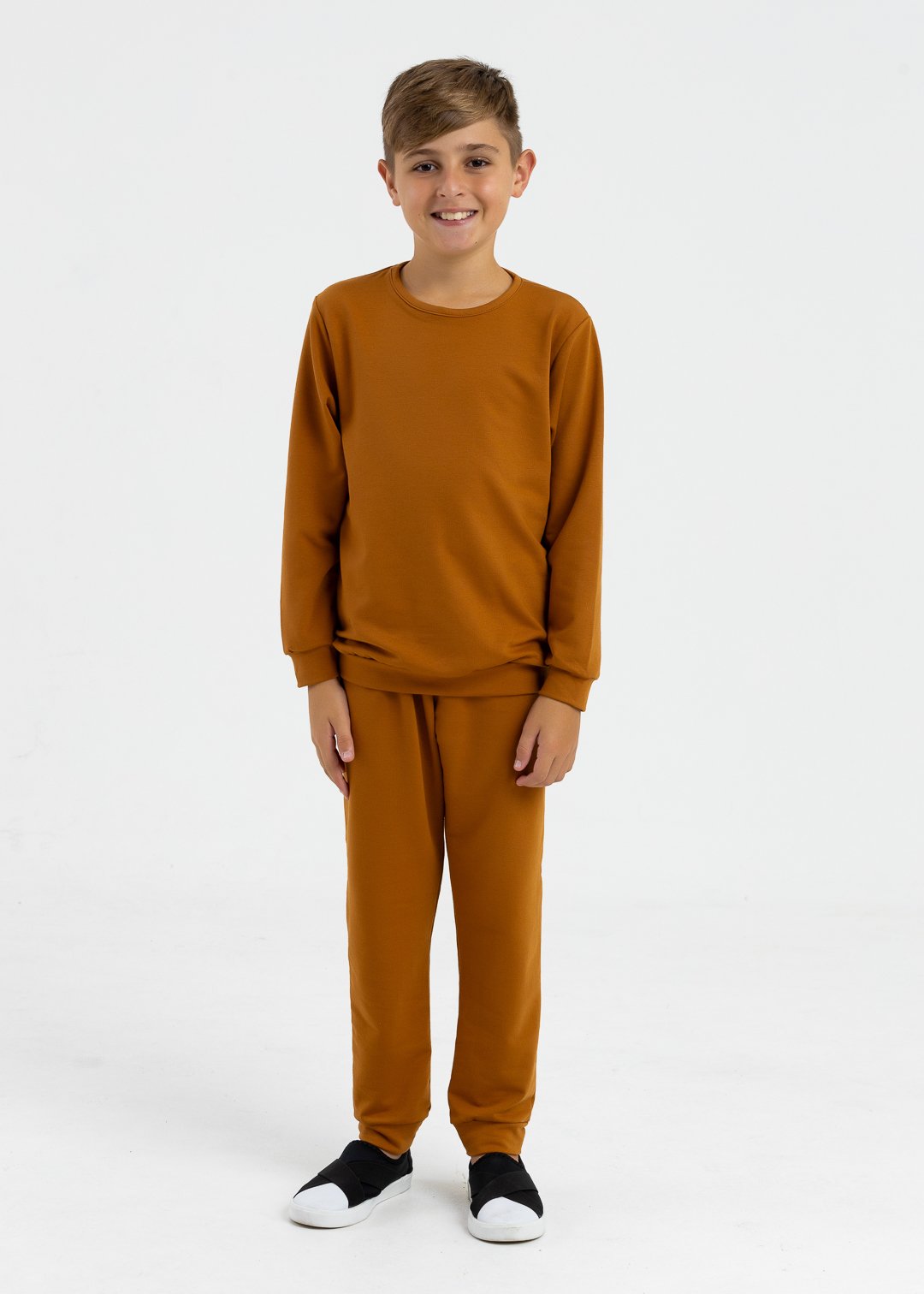 comprar moda infantil direto de fabrica online brilha kids molecotton marrom escuro 2