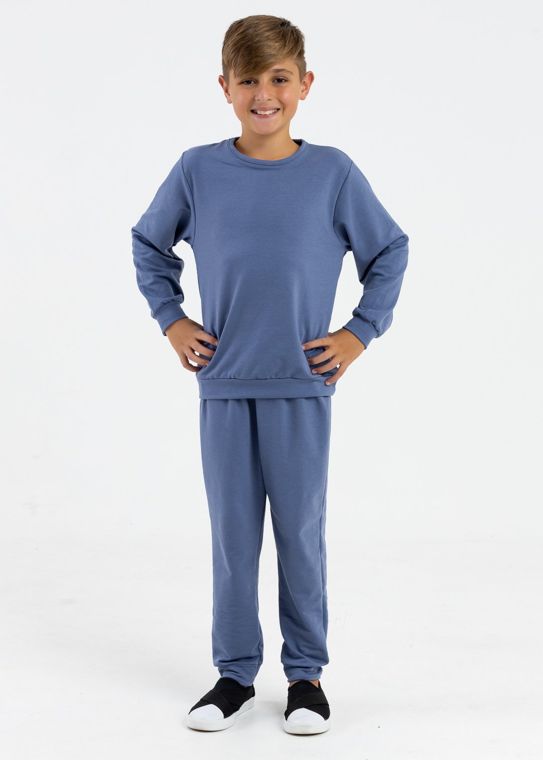 comprar moda infantil direto de fabrica online brilha kids molecotton azul jeans