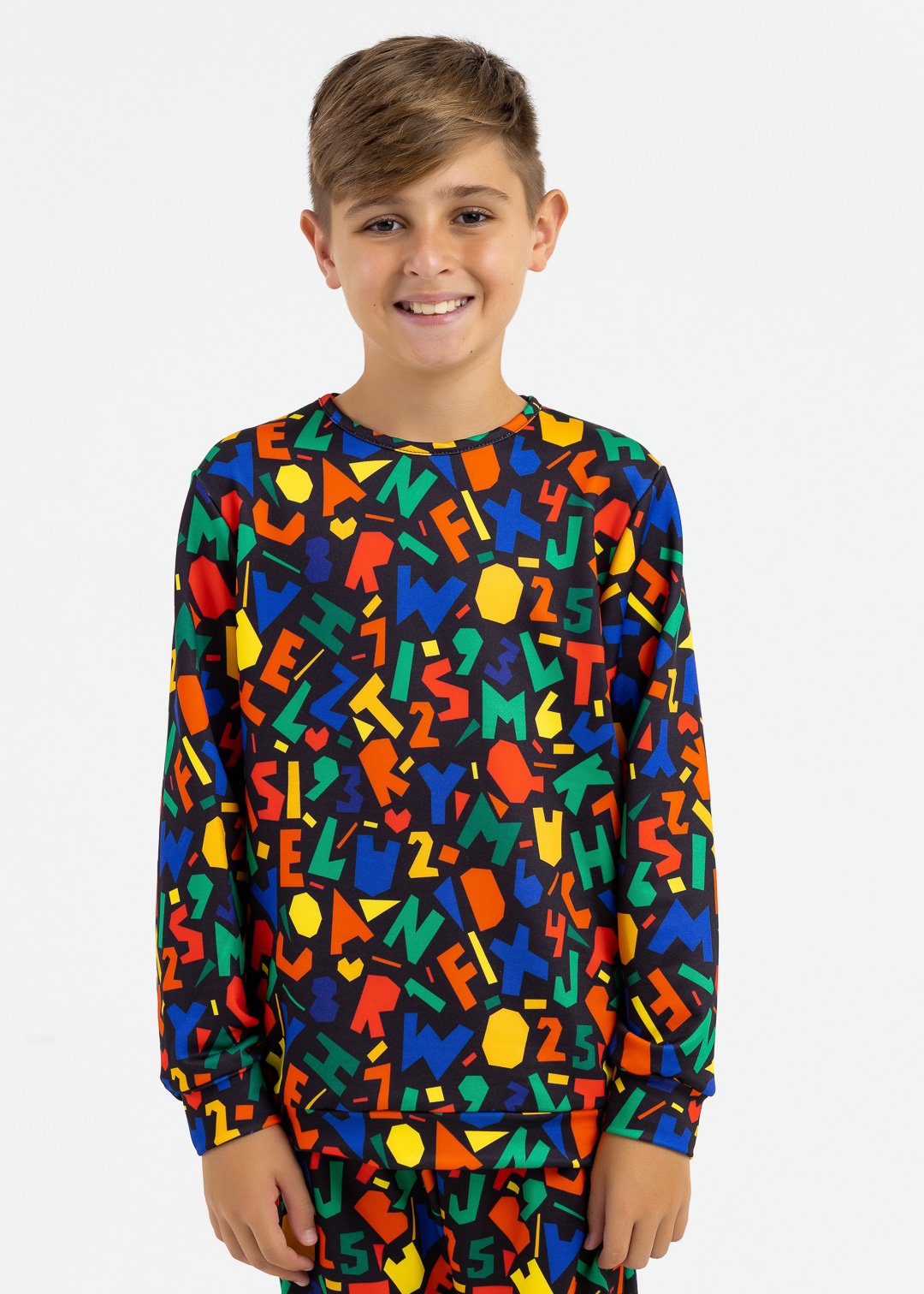 comprar moda infantil direto de fabrica online brilha kids molecotton letras casaco 3