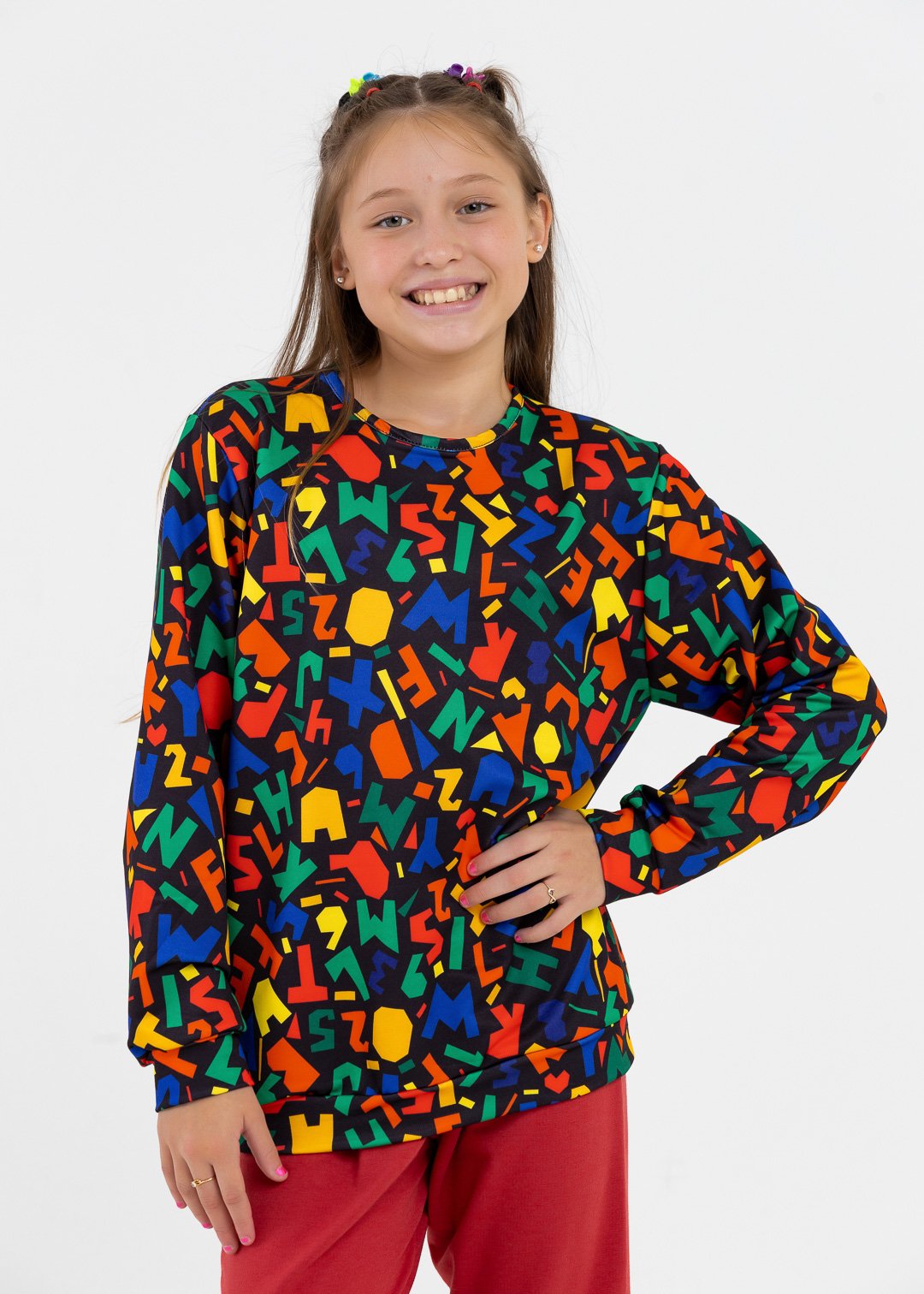 comprar moda infantil direto de fabrica online brilha kids molecotton letras casaco e calca vermelha 2