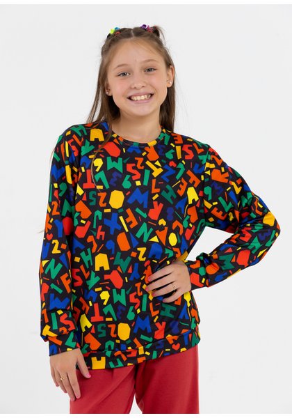 comprar moda infantil direto de fabrica online brilha kids molecotton letras casaco e calca vermelha 2