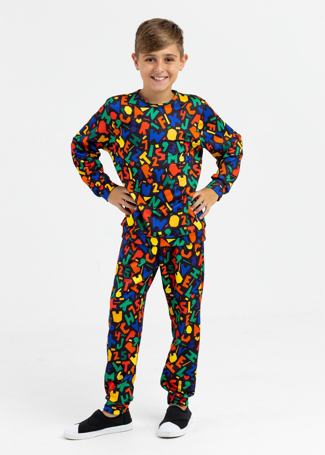 comprar moda infantil direto de fabrica online brilha kids molecotton letras conujnto