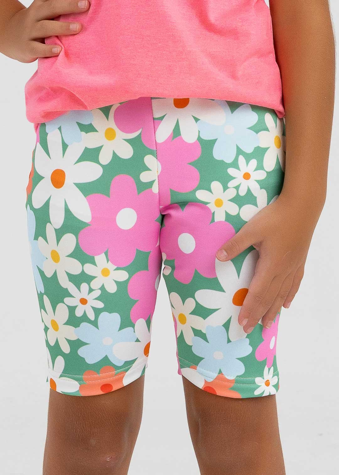 comprar moda infantil direto de fabrica online brilha kids ciclista floral