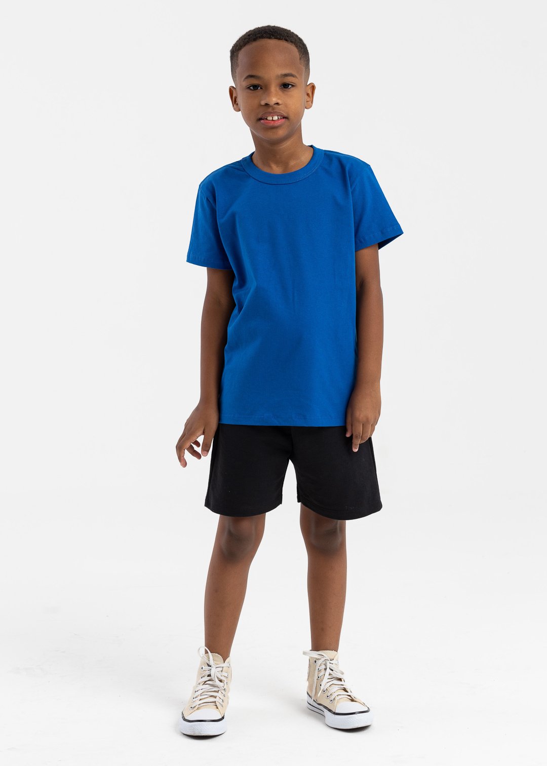 loja online brilha kids moda infantil camiseta royal bermuda preto 2