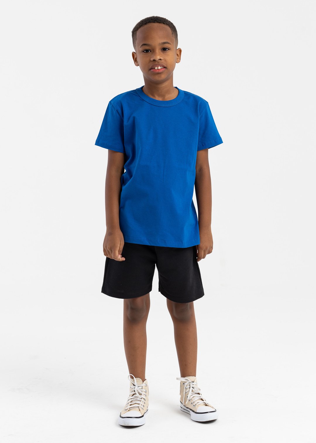 loja online brilha kids moda infantil camiseta royal bermuda preto