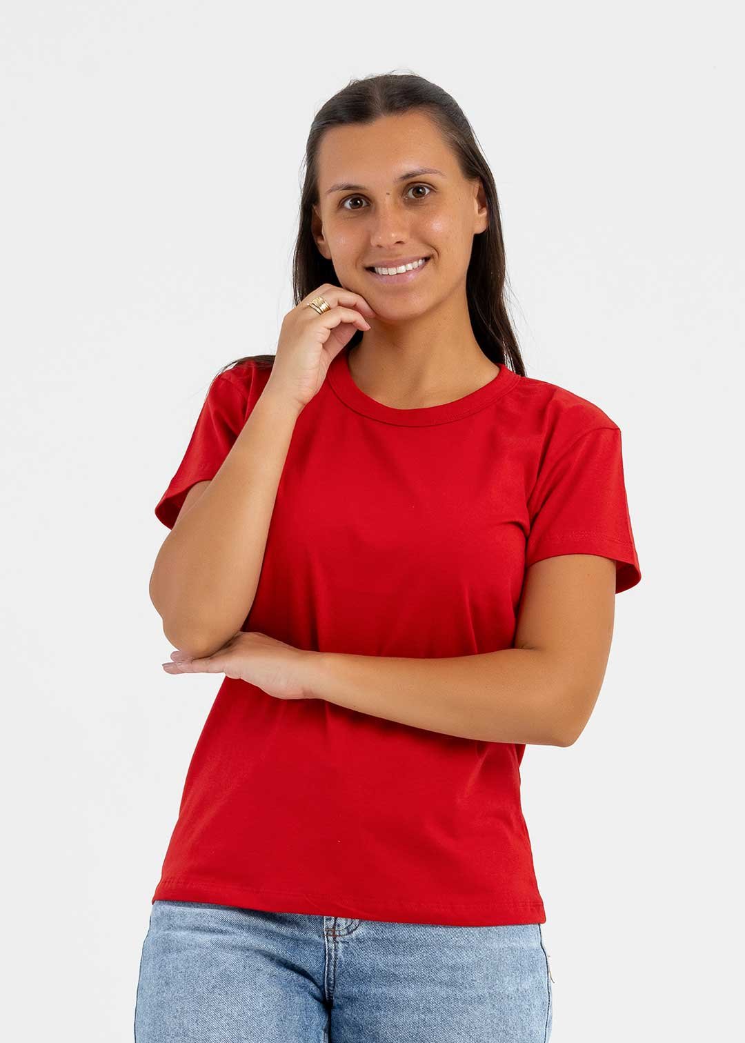 comprar moda infantil direto de fabrica online brilha kids camiseta feminina vermelha